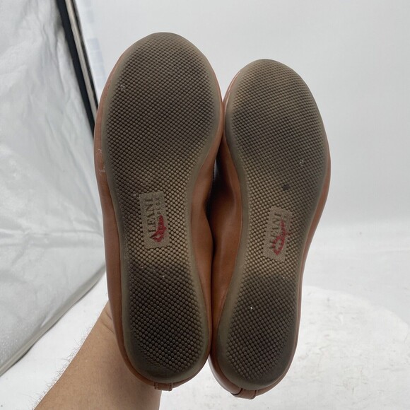 ALFANI Step 'N Flex Women's Brown Ballet Smooth Round-Toe Slip-On Bow Flats SZ 6 - Picture 9 of 12